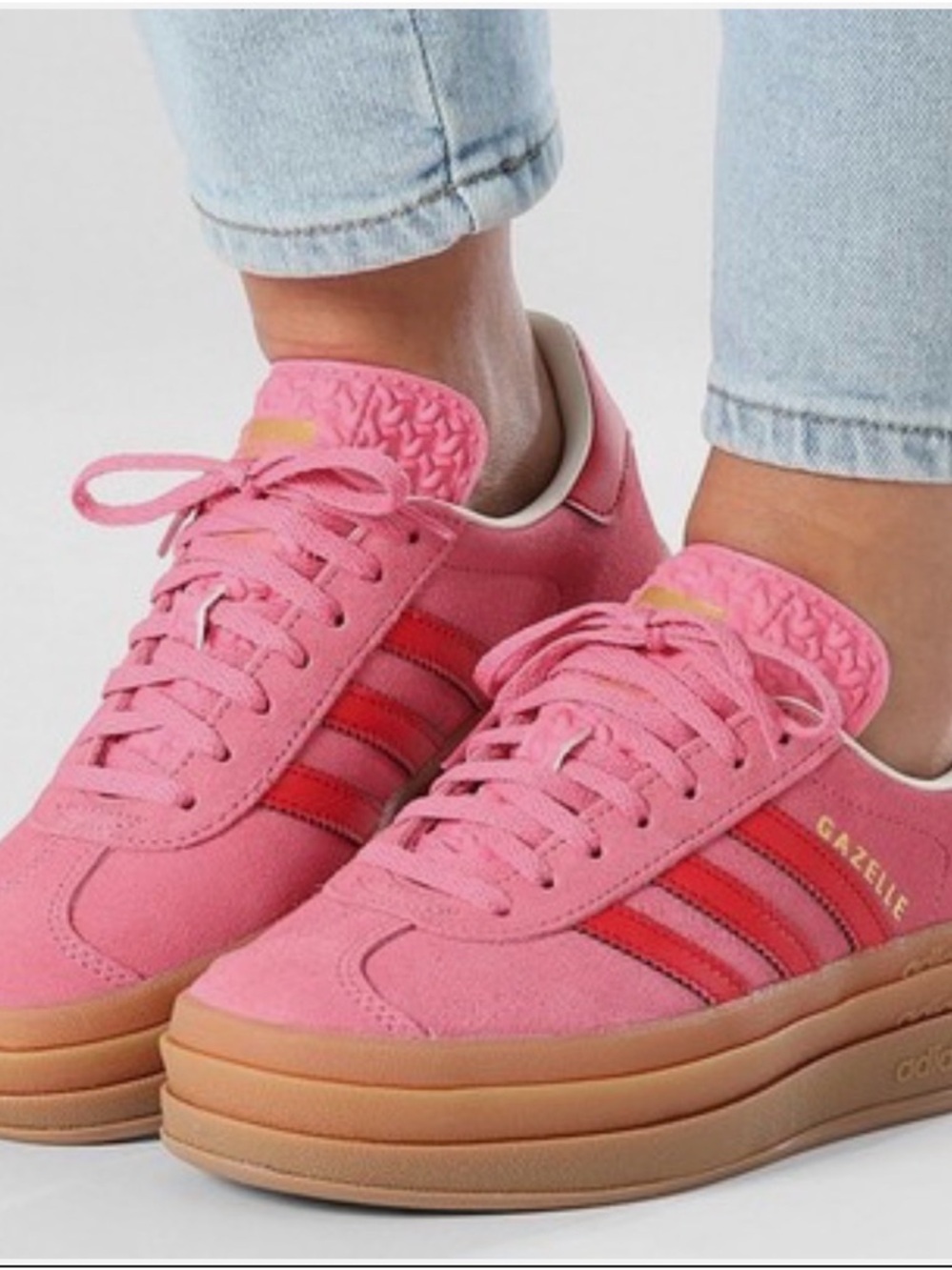 Adidas Gazelle Bold Women's Pink Suede Sneakers